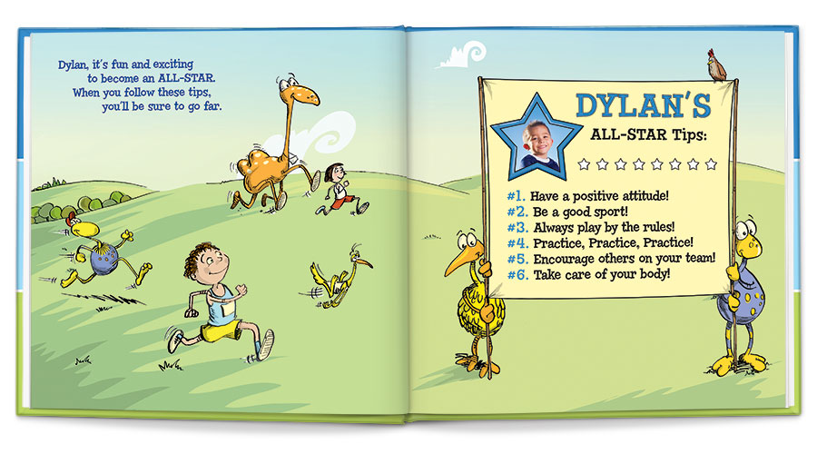 I'm an all-star personalized book (blue)