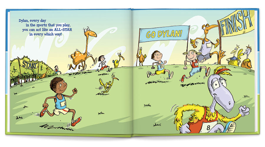 I'm an all-star personalized book (blue)