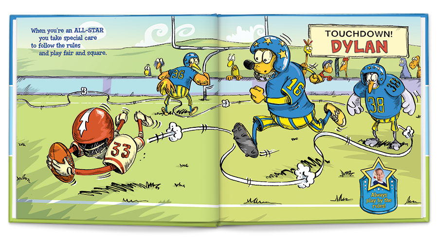 I'm an all-star personalized book (blue)