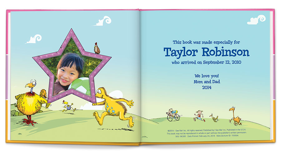 I'm an all-star personalized book (pink)