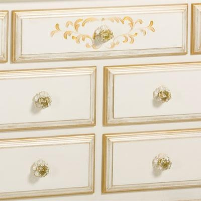 custom long french dresser - verona / versailles creme/ gold gilding