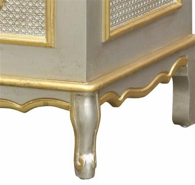 french toy chest silver with gold gilding