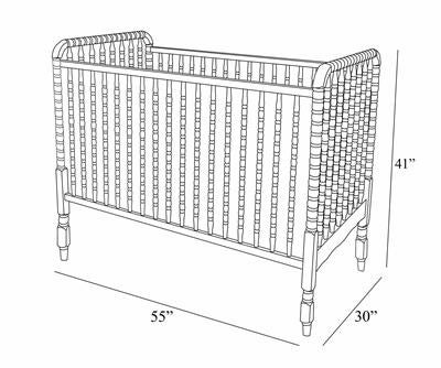 jenny lind crib metallic silver