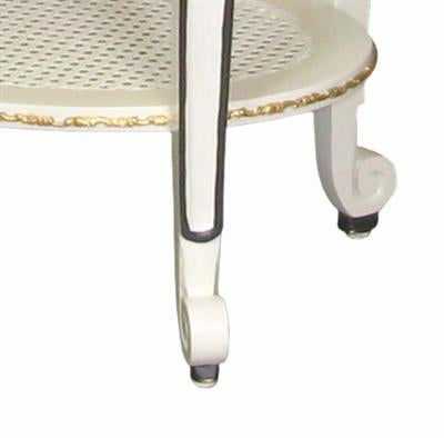 sandrine table (white with navy/gold gilding)