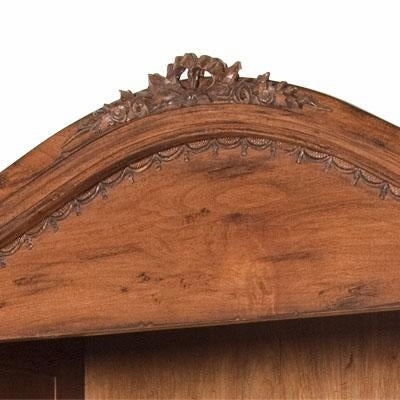 tall french bookcase - chateau finish/moulding