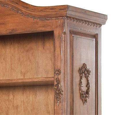 tall french bookcase - chateau finish/moulding