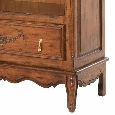 tall french bookcase - chateau finish/moulding
