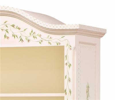 tall french bookcase - floral vines