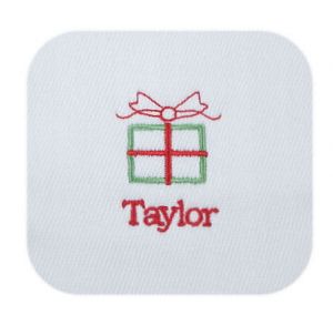 baby's first christmas bib set