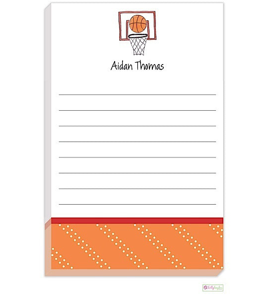 personalized - basketball star notepad