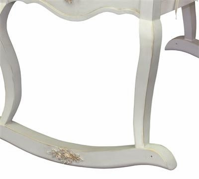 cherubini crib with caning (versailles finish, gold applique)