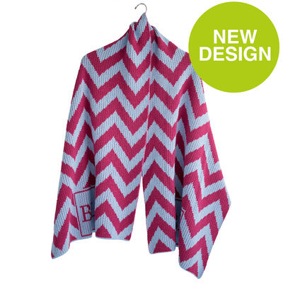 chevron and initials wrap