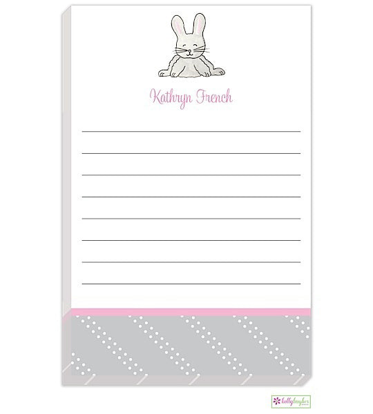 personalized - cottontail notepad