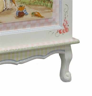 french toy chest (enchanted forest /tone on tone)
