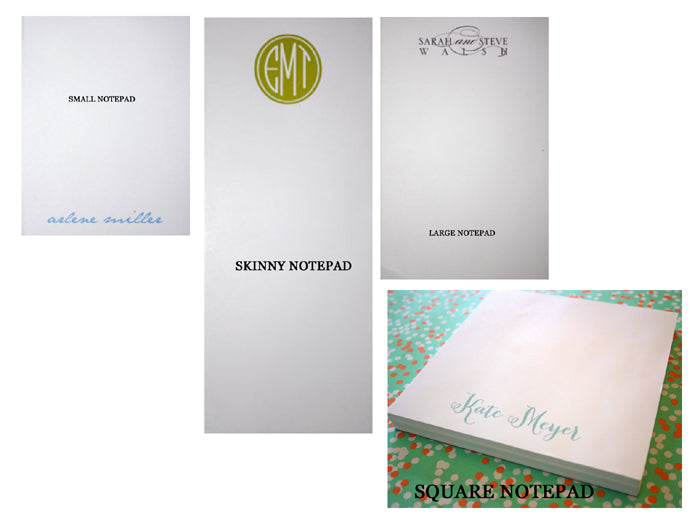 executive notepads a la carte by haute papier