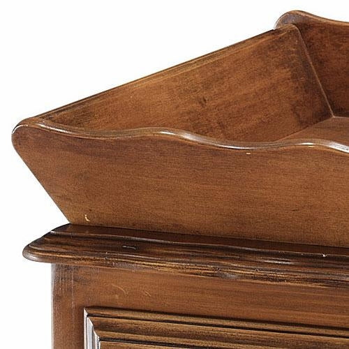 french chest (wood stain) with changing tray