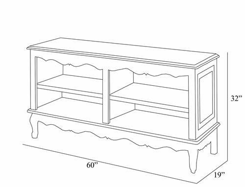 double french bookcase