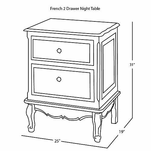 french night table (toile)