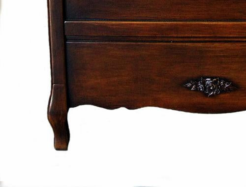 french panel crib antique (french walnut)