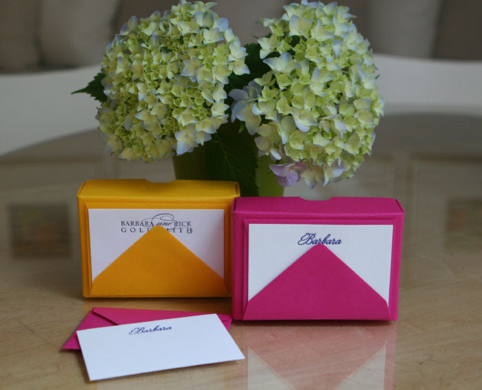 letterpress gift card enclosures