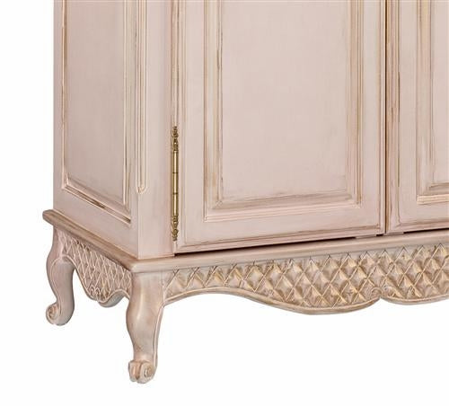 grand armoire with wire mesh doors