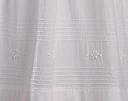 hand smocked cotton christening gown