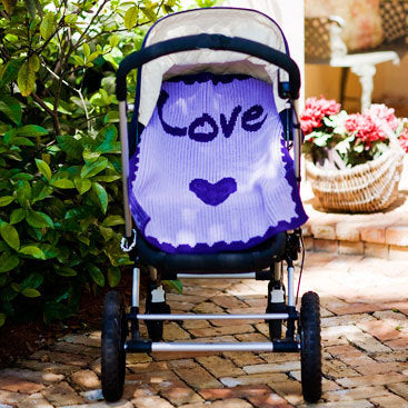 heart and scalloped edge blanket
