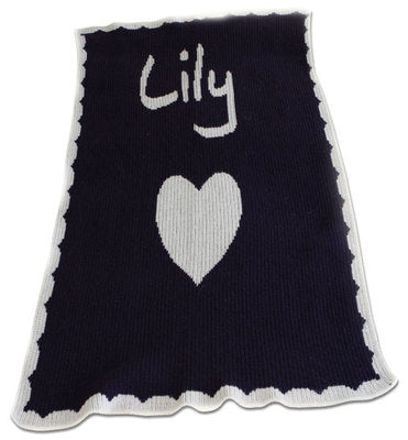 heart and scalloped edge blanket