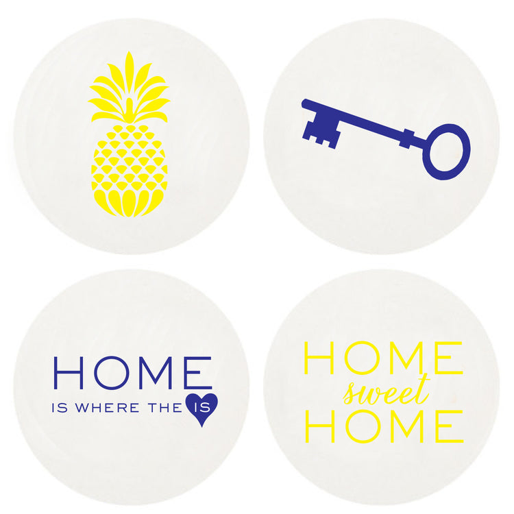 Letterpressed Welcome Coasters