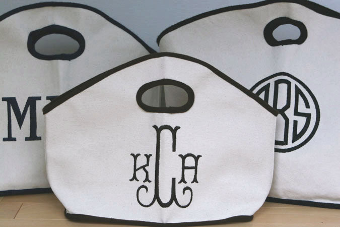 monogrammed gg canvas bag