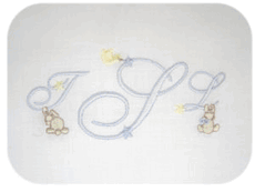 personalized embroidered baby pillow - boy