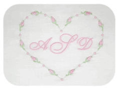 personalized embroidered baby pillow - girl