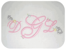 personalized embroidered baby pillow - girl