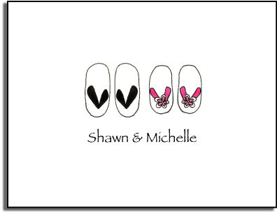 personalized everyday notes - flip flops
