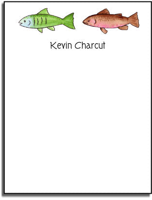 personalized everyday notes gone fishing