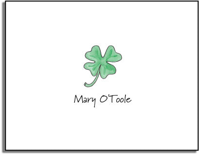 personalized everyday notes lucky clover