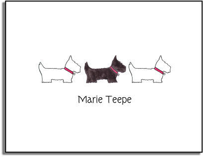 personalized everyday notes preppy pups