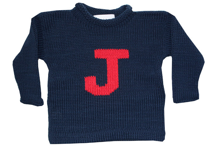 personalized letter sweater