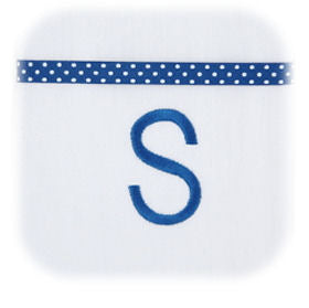 personalized block initial bodysuit