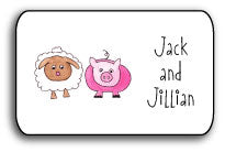 personalized stickers farm friends