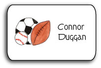 personalized stickers sports fan