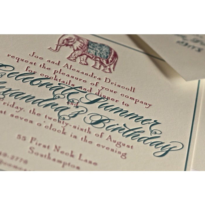 elephant invitation cocktail & dinner parties