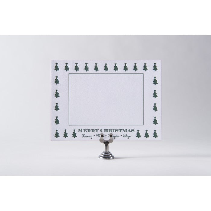 evergreen christmas card