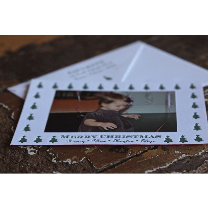 evergreen christmas card