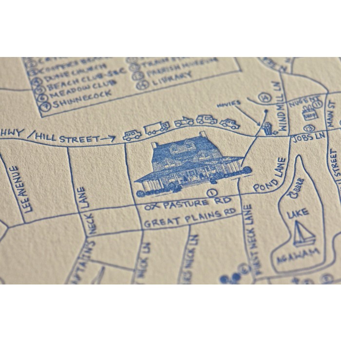 map of the wedding card