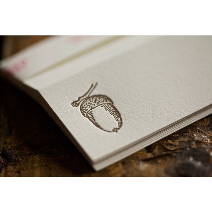 acorn folded place cards
