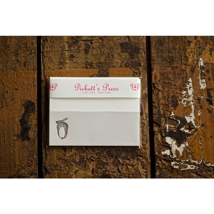 acorn folded place cards