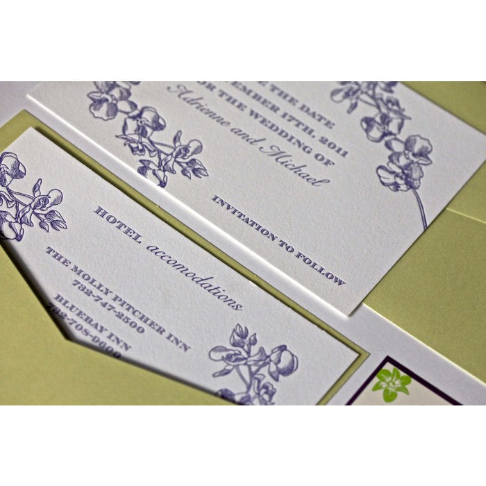 adrienne & michael save the date card