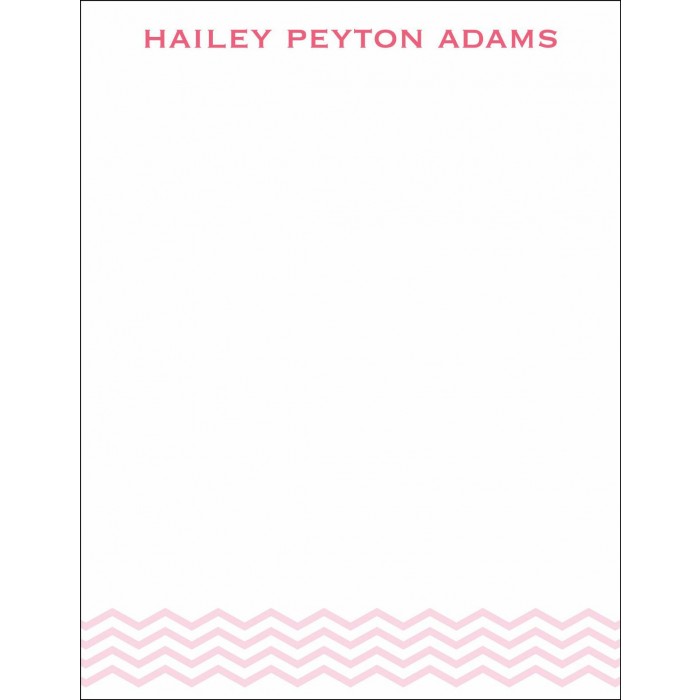 flat print baby announcement - baby waves pink