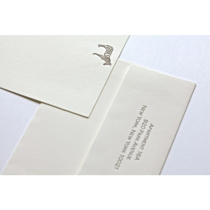 brown zebra note cards